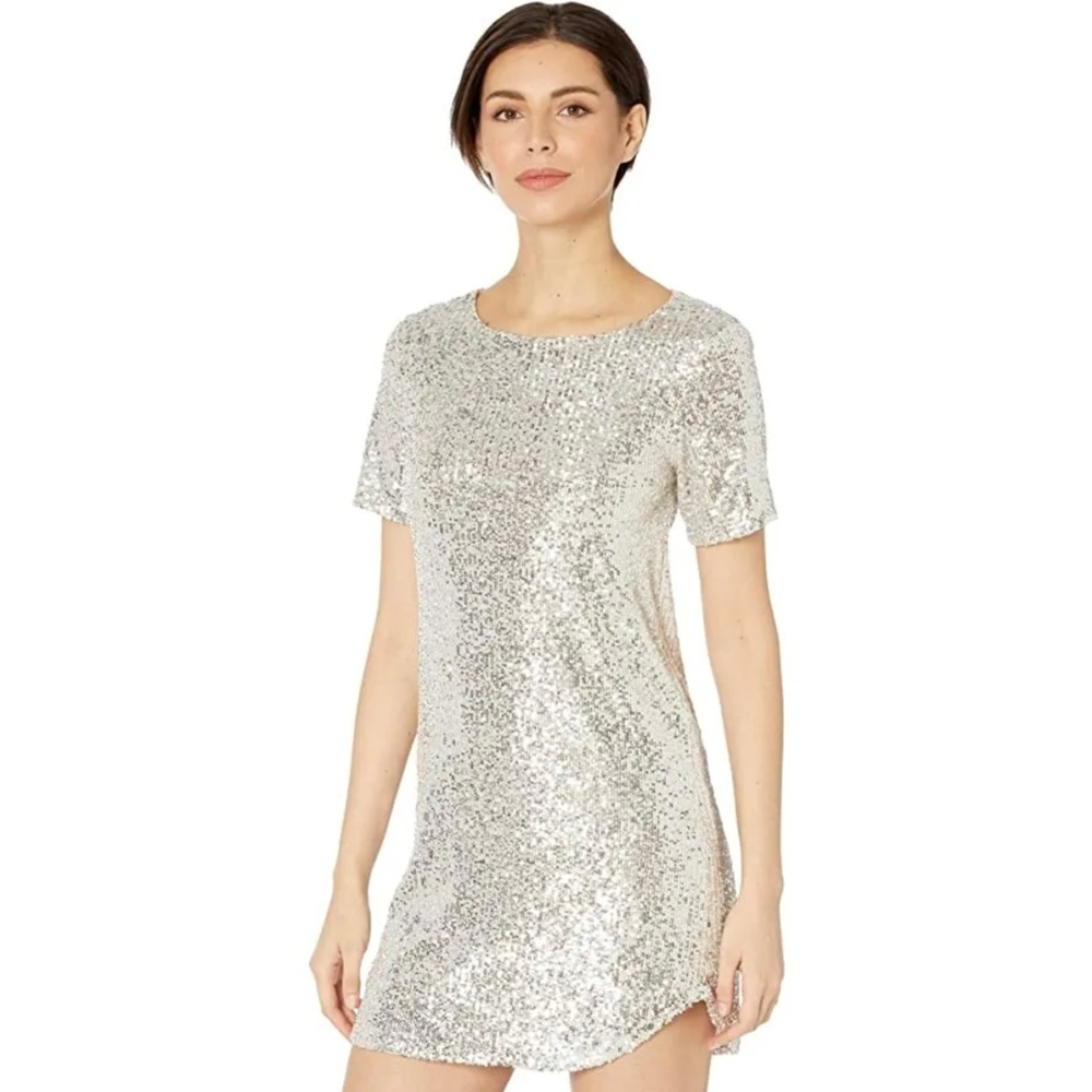 Sequin Shift Dress